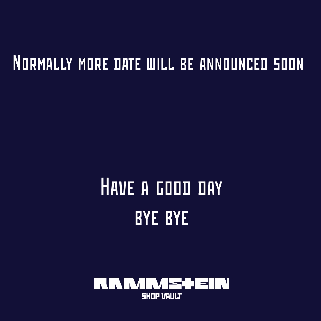 RammsteinShopUn's tweet photo. Rammstein Store Berlin News!
The first 6 opening date for 2025 just got announced
February 1st 2025
February 15th 2025
March 1st 2025
March 15th 2025
March 29th 2025
April 12th 2025
more date will be announced soon
Have a good day
Bye
#Rammstein #RammsteinShop
#RammsteinStore https://t.co/AW4dWOJxfM