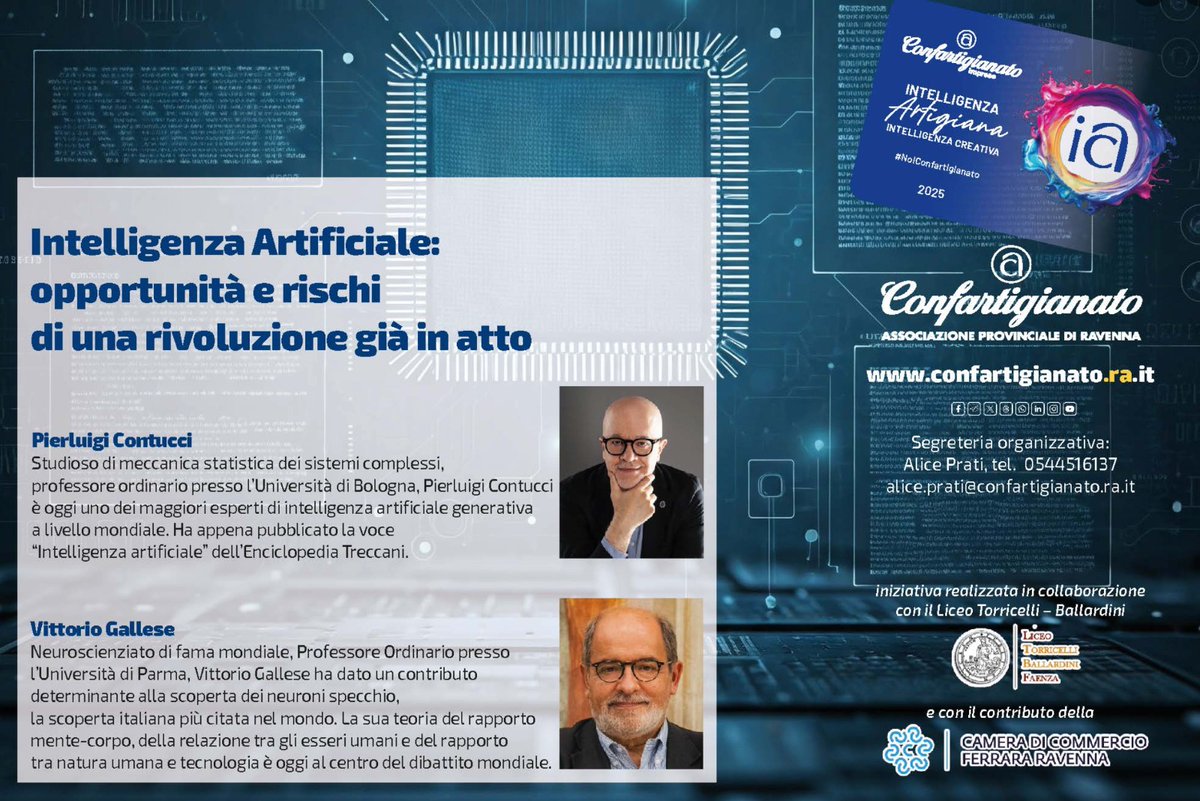 Contucci's tweet image. Il 30 gennaio a Faenza, ore 18, ex Chiesa di Sant'Umiltà, via Pascoli 19