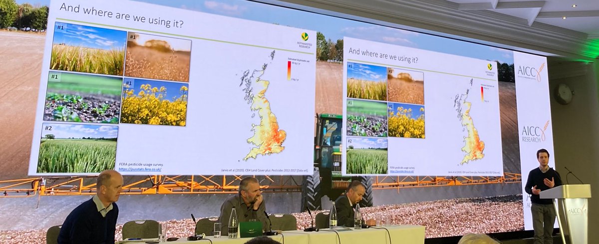 AICC-UK (@aicc1981) on Twitter photo It is possible to model the impact the loss of #glyphosate from UK agriculture if resistance were to take hold and <a href="/DavidComont/">David Comont</a> <a href="/Rothamsted/">Rothamsted Research</a> showed poorer weed control, lower yields and a drop in profitability would be expected. A fascinating presentation at #AICC25. It is possible to model the impact the loss of #glyphosate from UK agriculture if resistance were to take hold and <a href="/DavidComont/">David Comont</a> <a href="/Rothamsted/">Rothamsted Research</a> showed poorer weed control, lower yields and a drop in profitability would be expected. A fascinating presentation at #AICC25.