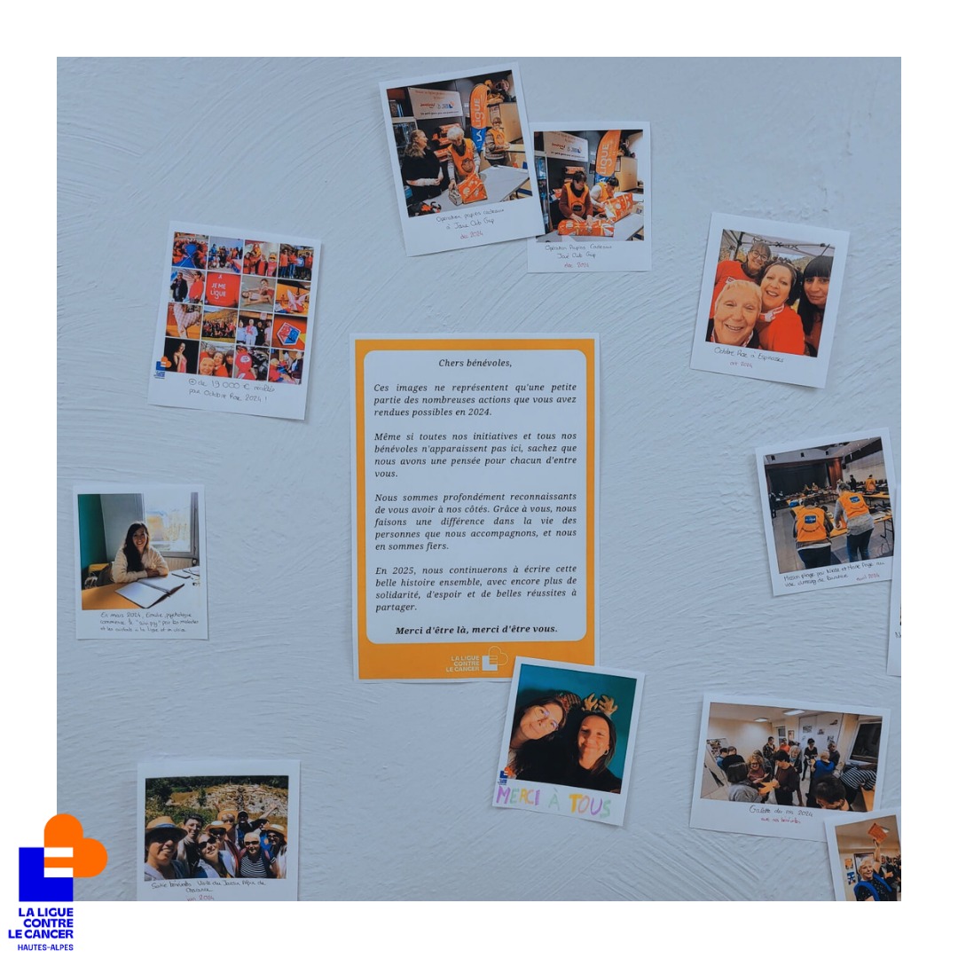 LigueCancer05's tweet photo. ✨ Un moment de convivialité partagé ! ✨

Hier c'était Galette des rois avec avec nos incroyables bénévoles 👑💛. Un bel instant de partage et de bonne humeur, car ces moments ensemble donnent tout leur sens à notre engagement ! #Bénévoles #Convivialité #Merci https://t.co/lyNtTnk50w