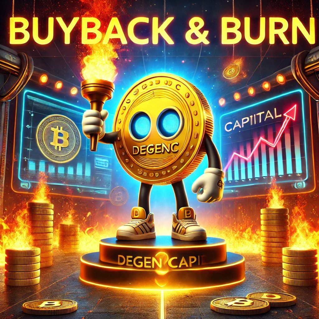 DegenCapitalCIO's tweet photo. Degens, 

@virtuals_io continues to show strong support for their ecosystem of AI agents, including $DEGENC.

We’re thrilled that 57,800 $VIRTUAL tokens have been allocated to buy and burn $DEGENC over 30 days.

💰 This represents $208,000 USD. 
🔥 3.7% of the $DEGENC supply will be bought and burnt at current prices.

In other news, our dev @mikocryptonft is hosting 1:1 meetings with 1+ million $DEGENC holders. Don’t miss your chance.