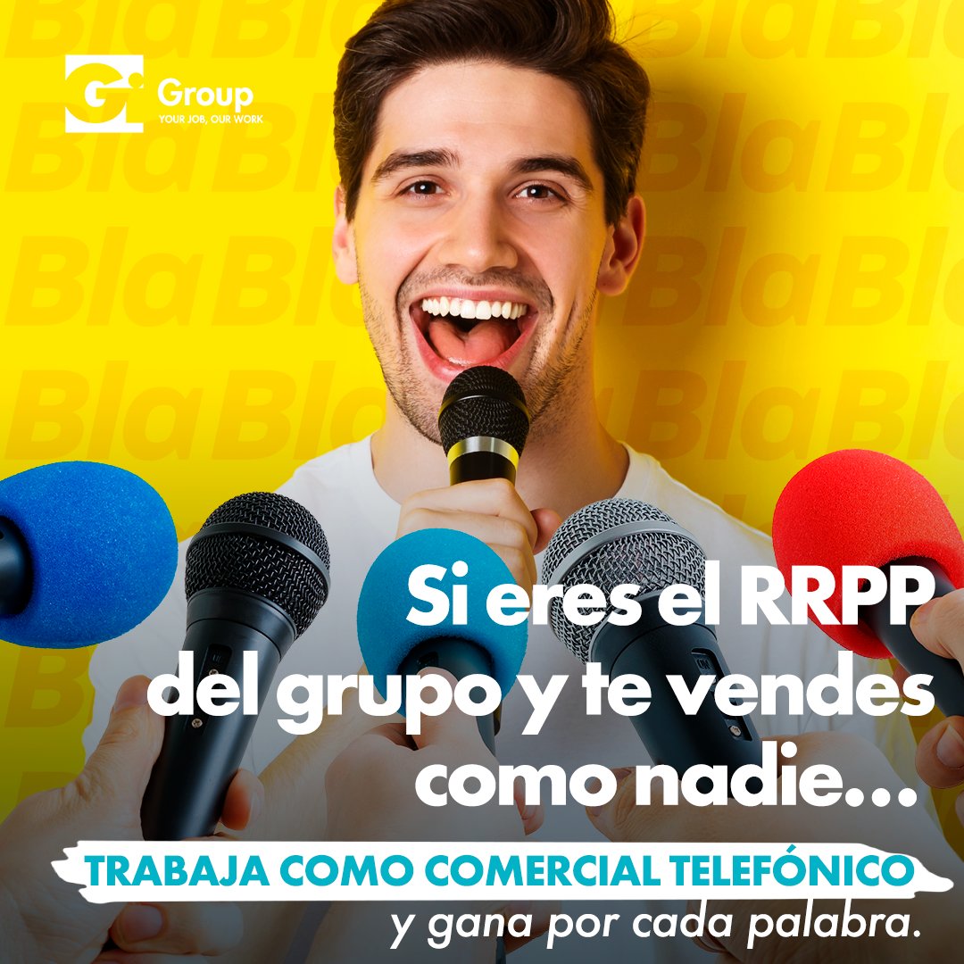 GiHoldingSpain's tweet image. Si eres el RRPP del grupo y te vendes como nadie, trabaja como comercial telefónico. 🗣

Estás ante una gran oportunidad laboral:
es.gigroup.com/ofertas-empleo…

#GiGroup #MoreThanWork