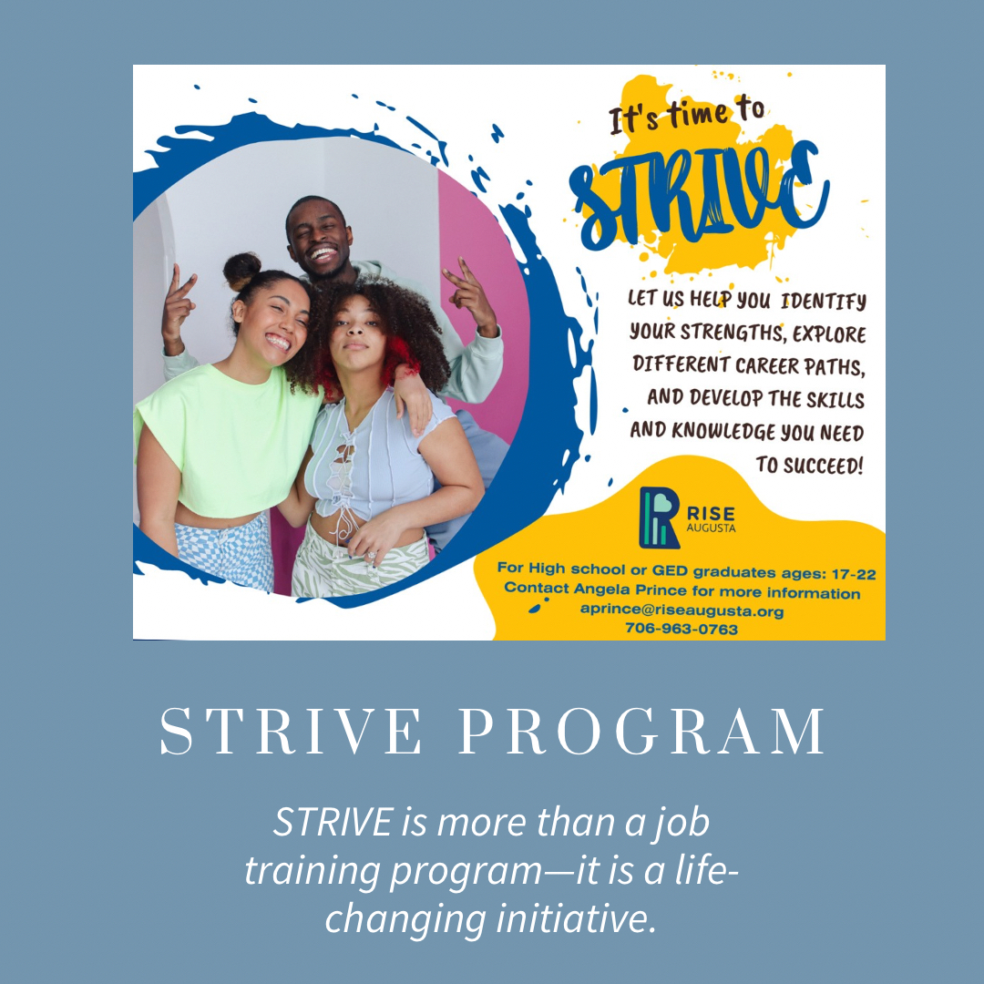 RISEAugustaga's tweet photo. RISE Augusta's STRIVE program focuses on preparing young people for 21st-century careers by equipping them with skills for well-paid, meaningful employment.
#Tutor #HelpingHands #DoGood #Read #HappyNewYear #Books #FosterReading #ReadWithMe #RiseAugusta #BeTheChange https://t.co/a7iYL0U93A