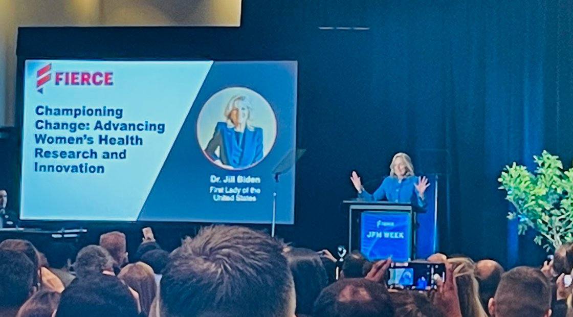 hellocatalytic's tweet photo. Three great #JPM2025 highlights so far:  
📜@statnews' event where @ScottGottliebMD &amp; @HealthcareSeema discussed how Trump’s return could reshape U.S. health policy
🤵‍♀️@FierceBiotech's event featuring @DrBiden on advancing women’s health research
🤝T2B's biotech communicator event https://t.co/hmGrqkxGmj