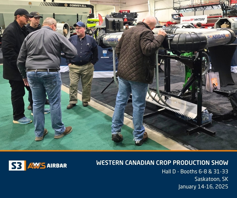 S3GroupLtd's tweet photo. We're ready for another great day at the Western Canadian Crop Production Show! ☀️ Stop by and check out S3 Air Systems and S3 AWS Airbar in Hall D, booths 6-8 and 31-33, until 5:00pm.
#WCCPS #WCCPS2025 #S3AirSystems #S3AWSAirbar https://t.co/RyFhhnxUNL