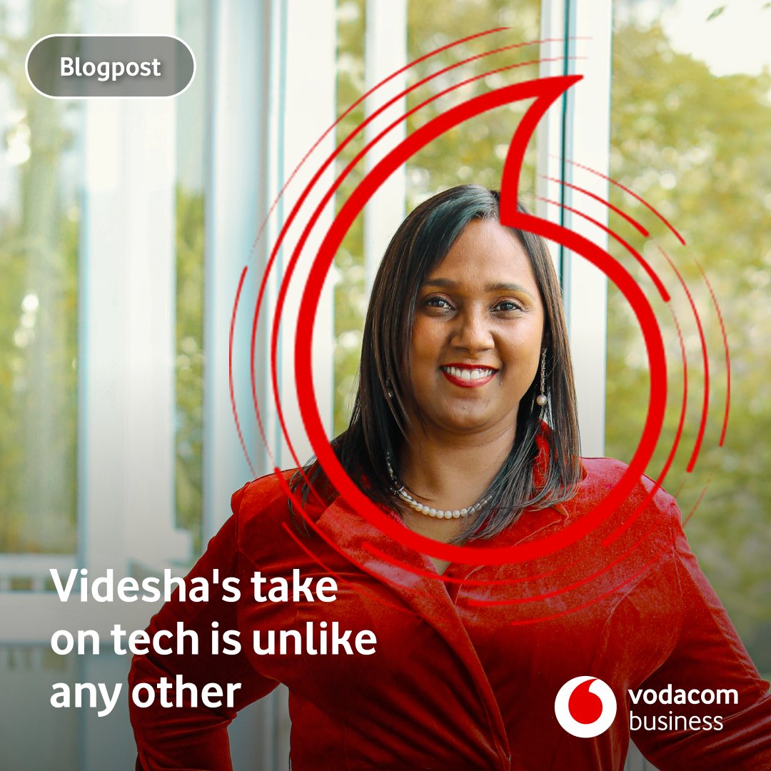 Vodacom's tweet photo. Meet Videsha Proothveerajh, Vodacom Business Director and digital transformation leader.
From lifechanging moments to empowering women with tech, her journey is inspirational.💡✨
Read more: https://t.co/7al1Qfnnro
#TurnToUs https://t.co/mlIvdiFaUb