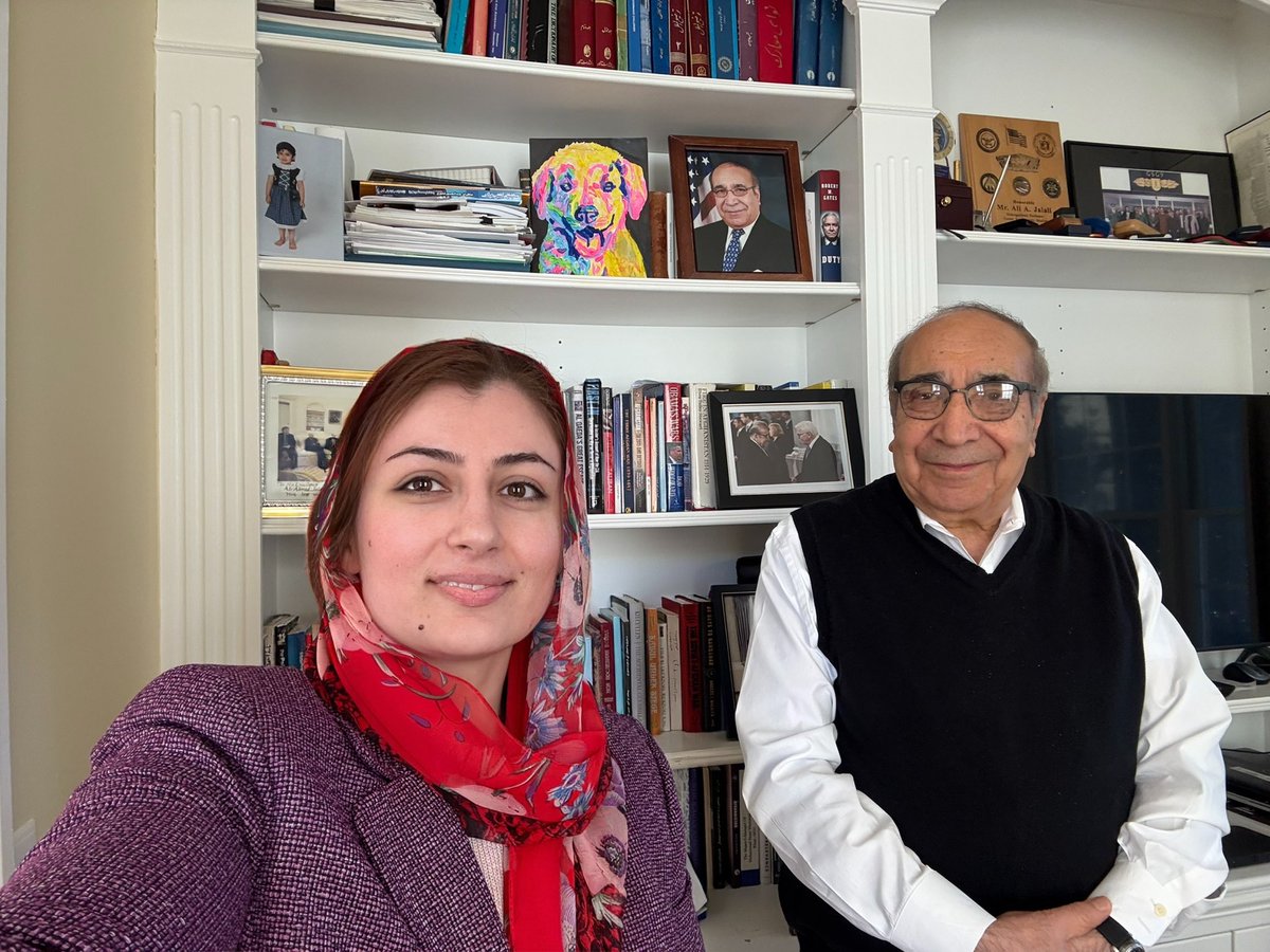 HasinaJalal's tweet photo. I had the pleasure of meeting Professor Ali Ahmad Jalali, former Interior Minister of Afghanistan and a distinguished professor at the National Defense University. Our conversation delved into his extensive work, the current situation in Afghanistan, and the necessary steps forward. His insights and guidance are always invaluable.