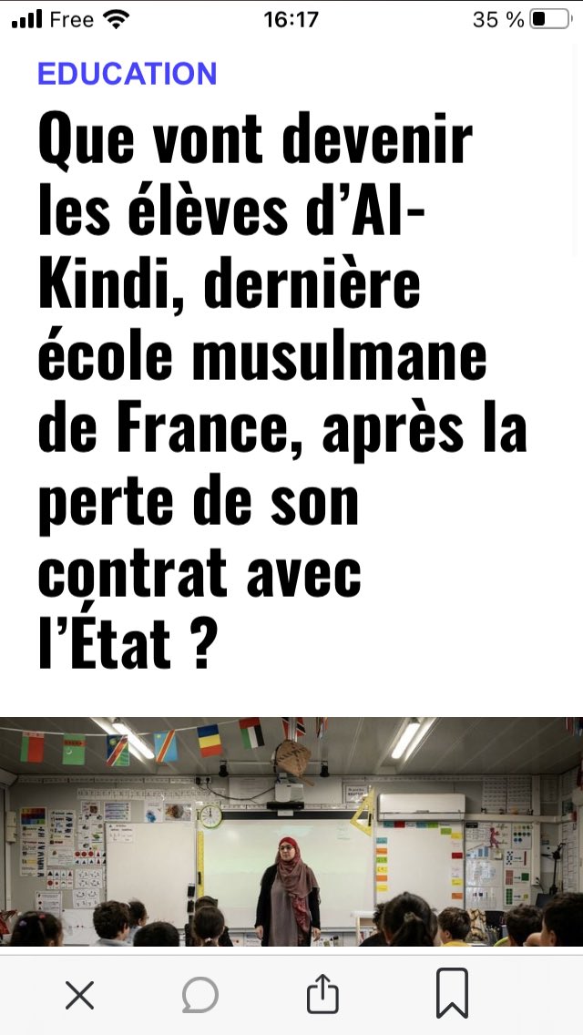 pikankor's tweet photo. @20Minutes Vous écrivez: Que vont devenir les élèves de l’ecole Al Kindi dernière ecole musulmane de France?un titre https://t.co/bqdqb8xiGn Kindi était la dernière ecole musulmane ss contrat mais il reste aux élèves les nombreuses écoles privées hors contrat + les lycées publics https://t.co/KTiV8efwgN