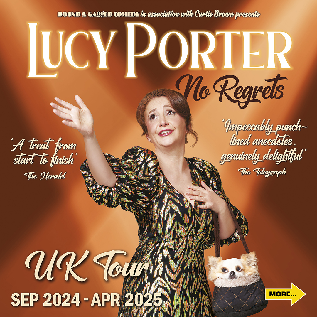Lucy Porter (@lucyportercomic) on Twitter photo The #NoRegrets tour visits #Farnham at the end of the month!
Regrets... Frank Sinatra had too few to mention, but Lucy's got 100s, & she’s going into graphic detail about all of them in her new show!
📅 31st January
📍<a href="/farnhammaltings/">Farnham Maltings</a>
🎟️ farnhammaltings.com/events/lucy-po… The #NoRegrets tour visits #Farnham at the end of the month!
Regrets... Frank Sinatra had too few to mention, but Lucy's got 100s, & she’s going into graphic detail about all of them in her new show!
📅 31st January
📍<a href="/farnhammaltings/">Farnham Maltings</a>
🎟️ farnhammaltings.com/events/lucy-po…