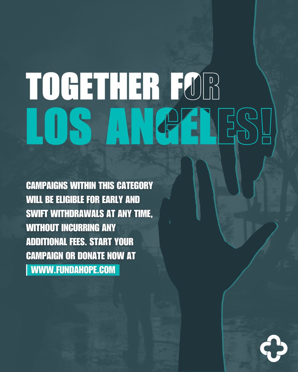 fundahope_lb's tweet photo. The tragedy caused by the wildfires in Los Angeles calls for all of us to unite. Help us make a difference—visit https://t.co/mc4uAqSjHs to donate or create a campaign.
#TogetherForLA #fundahope #SolidaritywithLA https://t.co/zYJ2dmMw0f