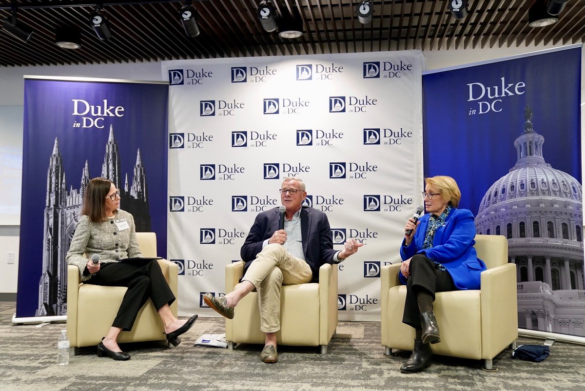Senator Maggie Hassan (D-NH) and former Senator Richard Burr (R-NC) joined us for a conversation on finding common ground in health policy. The series features bipartisan efforts in DC
▶️duke.is/Hassan-Burr  
#Bipartisanship #HealthPolicy