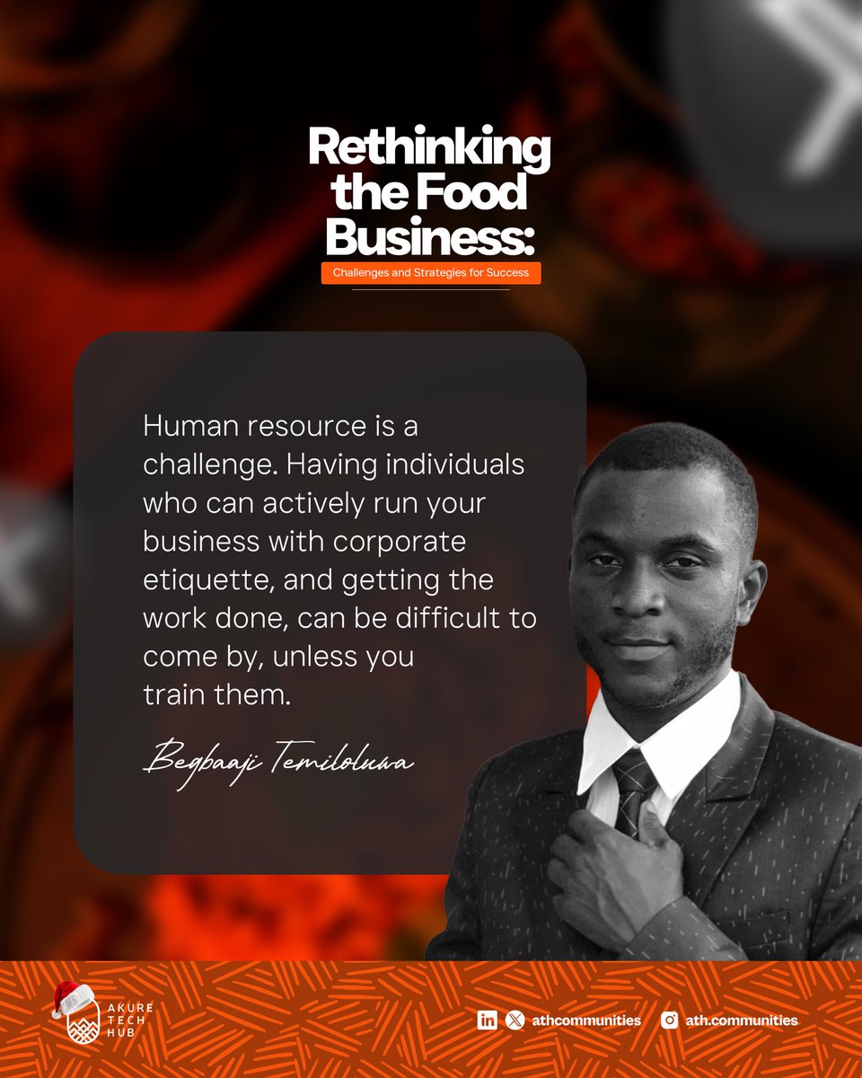 Who remembers the conversation we had with the founder of “Sharwama Plug By Lolu”?

We can’t help but reminisce on the nuggets he dished out in our last business community twitter space.

Which ones resonated with you?🚀

#akuretechhub #businessinsightgiver #foodindustrynews