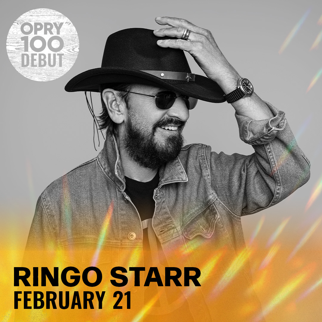 opry's tweet photo. JUST ANNOUNCED: Last night, at his sold-out @theryman show, Opry star @EmmylouSongbird invited @ringostarrmusic to make his Grand Ole Opry Debut on February 21st!

🎟️https://t.co/HlEcJ9ELMB https://t.co/SWgC9rIuyP