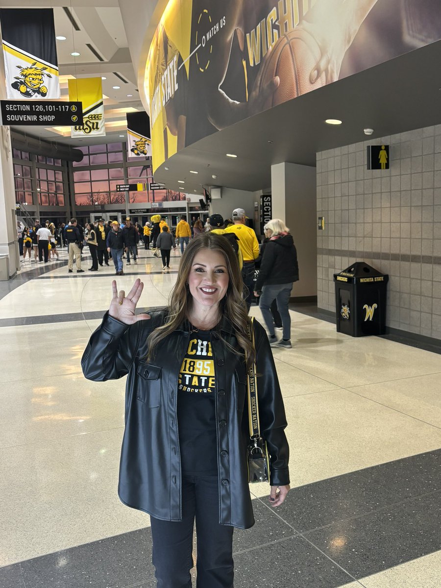 Caught up with <a href="/WichitaState/">Wichita State</a> VP for Alumni Engagement <a href="/Mrs_Williamson/">Stacie Williamson</a> at the <a href="/GoShockersMBB/">Wichita State Men's Basketball</a> game last night 🏀

“I’m absolutely in for a table” was her upbeat response when asked about the FIRST PITCH BANQUET on February 1st ⚾️

Register today online ⬇️ or by calling 978-7276 ☎️