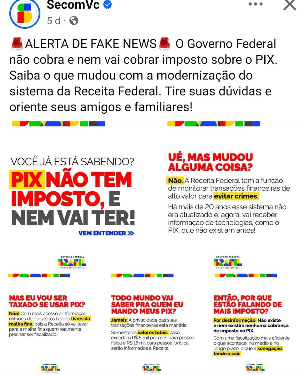 GGiacomossi's tweet photo. Eles acham que nós somos dementes 🤣
Sabemos que não é taxação,e sim controle fiscal. https://t.co/1TTsCZSOcm
