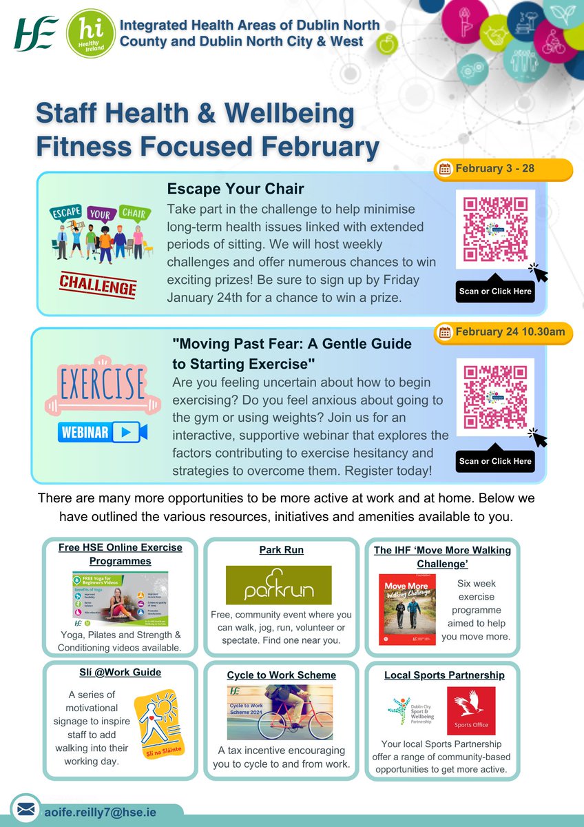 HSE CHO DNCC (@hsechodncc) on Twitter photo 🌟 Fitness-Focused February 🌟
We are dedicating the month of February to movement and motivation. Join two exciting initiatives:
🏃 Escape Your Chair Challenge
💪 Exercise Hesitancy Webinar Make your health a priority: publuu.com/flip-book/4395… <a href="/HSEHealthW/">HSE Health & Wellbeing</a> #EscapeYourChair 🌟 Fitness-Focused February 🌟
We are dedicating the month of February to movement and motivation. Join two exciting initiatives:
🏃 Escape Your Chair Challenge
💪 Exercise Hesitancy Webinar Make your health a priority: publuu.com/flip-book/4395… <a href="/HSEHealthW/">HSE Health & Wellbeing</a> #EscapeYourChair