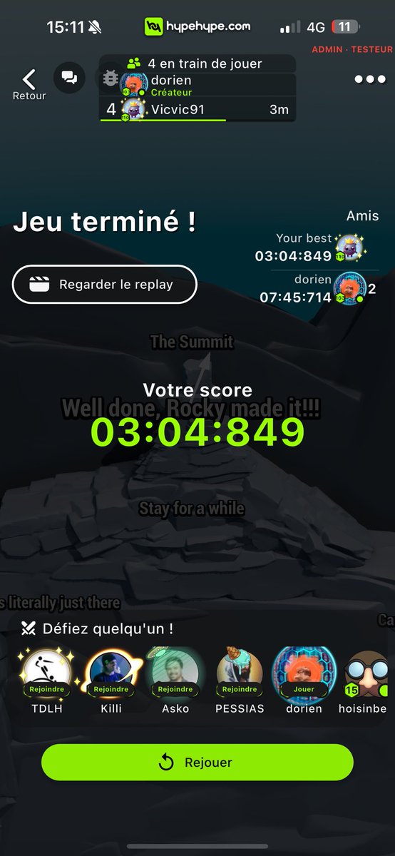 Challenge completed! This #HypeGame by <a href="/dorien360/">oooDORIENooo</a> is a lot of fun actually, I did enjoy the challenge. There is some nice satisfaction when you reach the submit! 🪨🏔️🚩