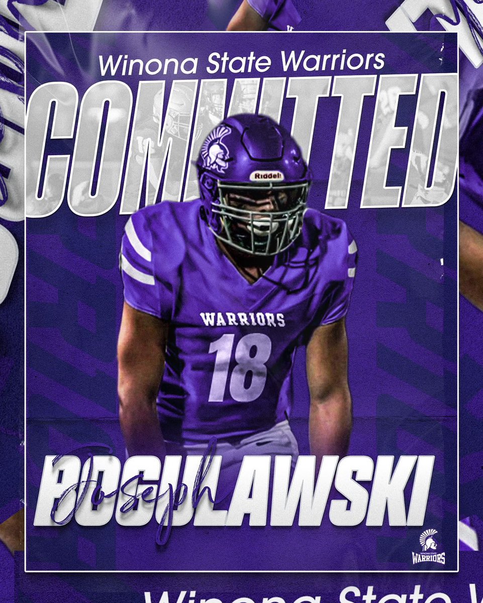 Joseph Boguslawski (@jbogus18) on Twitter photo I am extremely excited to announce my commitment to further my academic and athletic career <a href="/WinonaState_FB/">Winona State Football</a> 🟣⚫️ thank you to everyone that believed and helped me along the way! <a href="/MayoHSFootball/">Mayo Football</a> <a href="/Coach_Curtin_1/">Brian Curtin</a> <a href="/CoachCosgrove18/">Charlie Cosgrove</a> <a href="/CoachParnell/">A.J. Parnell</a> I am extremely excited to announce my commitment to further my academic and athletic career <a href="/WinonaState_FB/">Winona State Football</a> 🟣⚫️ thank you to everyone that believed and helped me along the way! <a href="/MayoHSFootball/">Mayo Football</a> <a href="/Coach_Curtin_1/">Brian Curtin</a> <a href="/CoachCosgrove18/">Charlie Cosgrove</a> <a href="/CoachParnell/">A.J. Parnell</a>