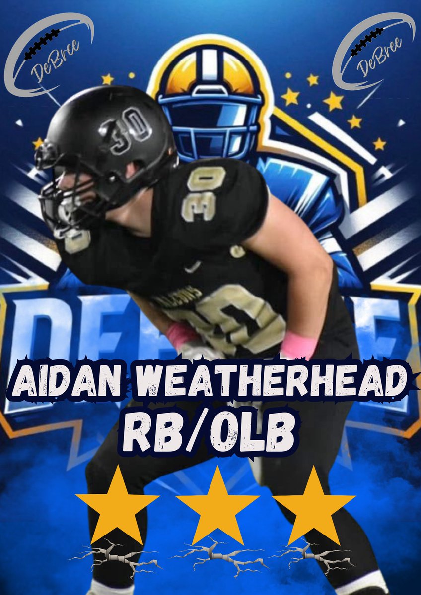 We are excited to introduce our newest DeBree Star Athlete, Aidan Weatherhead <a href="/AidanWeatherhe1/">Aidan Weatherhead</a>⚡️ Aidan comes to us from Winchester High School <a href="/WinchesterComm1/">Winchester Community HS</a>. Aiden is a RB/OLB for the Golden Falcons‼️ Make sure to keep an eye on Aidan as he enters his senior season in 2025⚡️