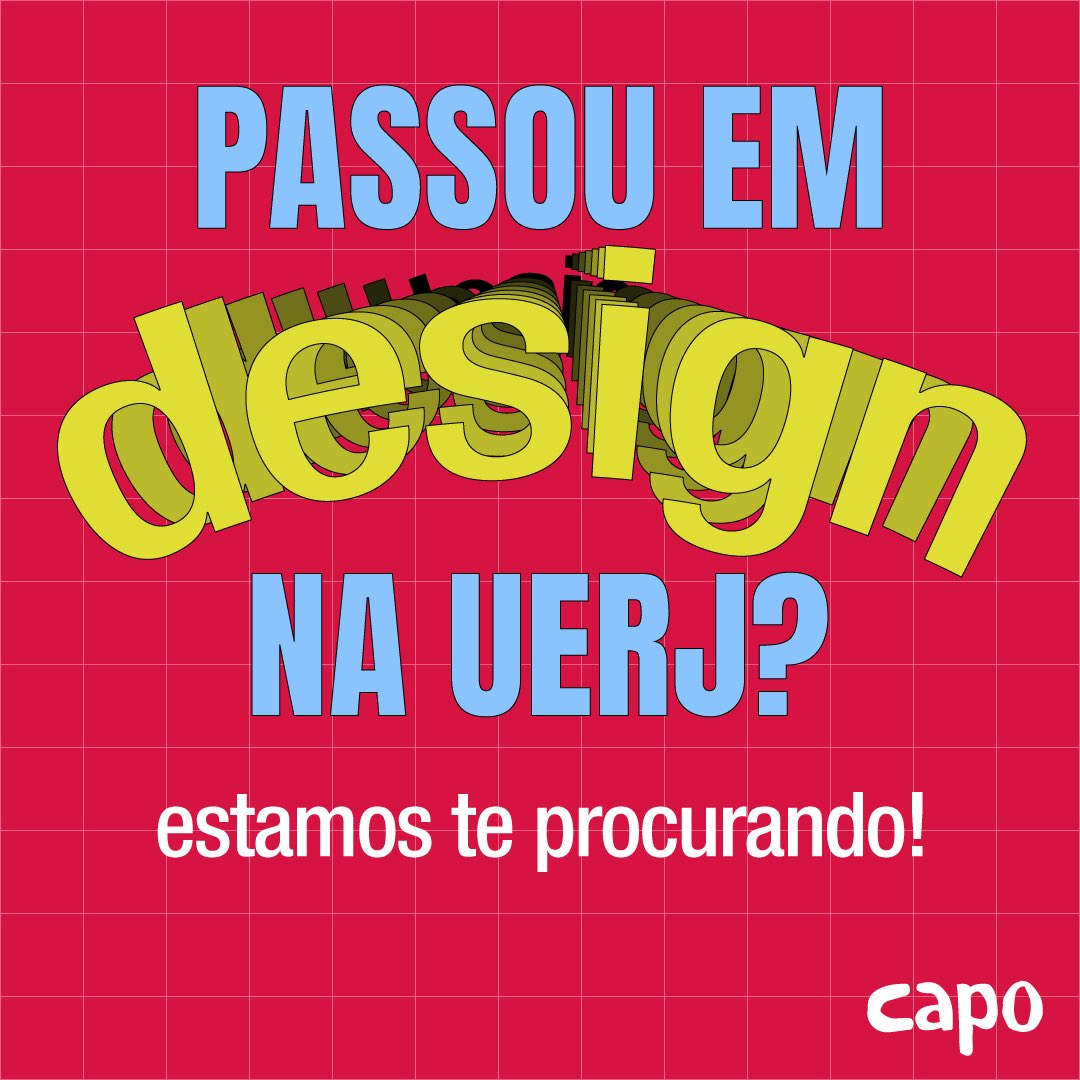 capo_esdi's tweet photo. 🚨 ATENÇÃO!

Saiu hoje (14/01) a lista dos aprovados em Design na UERJ e nós do Centro Acadêmico estamos à procura dos aprovados! Se você passou, responde esse tweet ou manda uma DM pra gente!!

Palavras-chave:
design, uerj, esdi, calouro, caloure https://t.co/u72ewOpMAA