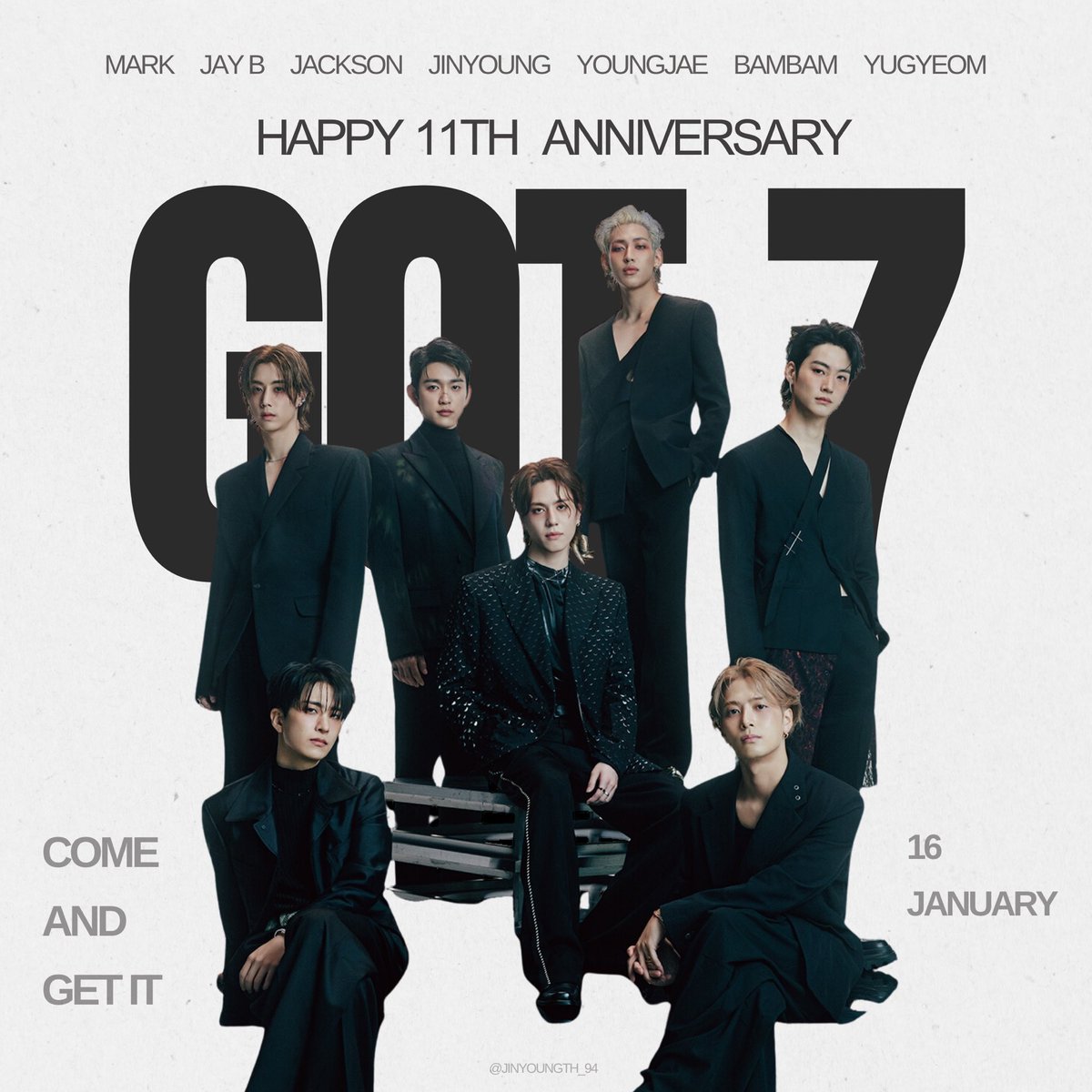 JINYOUNGTH_94's tweet photo. 💚 GOT7 11TH ANNIVERSARY 💚

It’s time to celebrate our 11 years! Thank you for everything you do 🥰 We’re always proud of you. เติบโตไปด้วยกันในทุกๆ ปีเลยนะ ✨

#11thWinterwithGOT7
#갓세븐함께라서고마워

#PARKJINYOUNG #JINYOUNG #박진영 #진영 @JINYOUNG #GOT7 #갓세븐 @GOT7Official https://t.co/reS1x98vRl