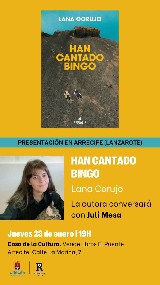 NdeLanzarote's tweet photo. ✅Semana cargada de presentaciones de libros en #Arrecife y #teguise con obras de Manuel Concepción, Lana Corujo y la pareja formada por Benito Cabrera y Daniel Morales.
#libros #books #literatura #leer #book #libro #timple #poesia
#lectura #versos #lecturas #escritos #read https://t.co/ZankWYpvzp
