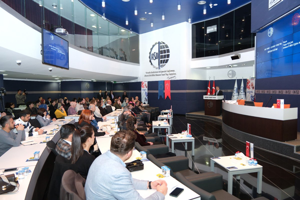 📢ISO 14001 Çevre Yönetim Sistemi Eğitimi, Erasmus + Mesleki Eğitim Birimi ve ASO işbirliğiyle düzenlendi.

120 katılımcının yer aldığı eğitim açılışına İl Milli Eğitim Müdürümüz Sn. <a href="/kocakysr/">Yaşar Koçak</a>, ASO Genel Sekreter Yardımcısı Sn.Ahmet Dinçer ve Şube Müdürü Sn. Selim Coşkun katıldı