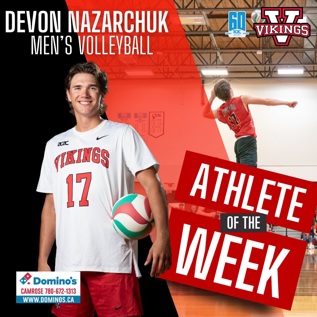 ⭐️| VIKINGS ATHLETE OF THE WEEK

After an impressive weekend sweep, fourth year Men’s Volleyball standout Devon Nazarchuk is this weeks Athlete of the Week, presented by Dominos.

Link in bio for more