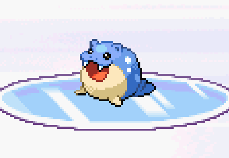 sprites_pkmn's tweet image. Spheal, from Pokemon HeartGold and SoulSilver (2009)