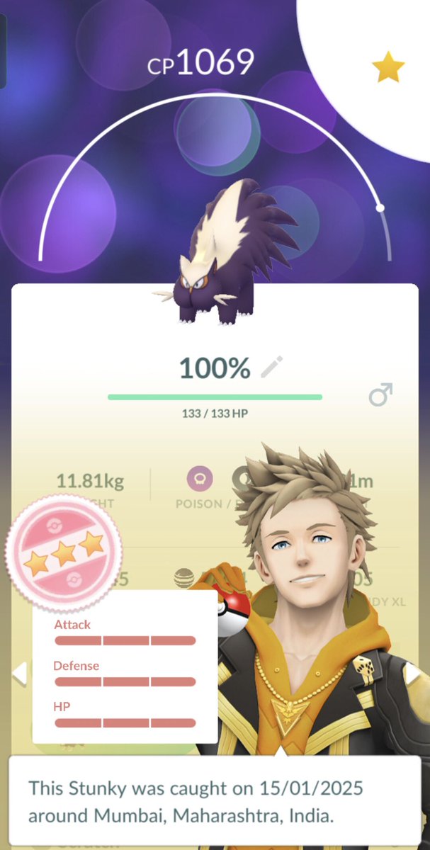 AdityaPanicker5's tweet photo. 100% #iv #Hundo #Stunky #1 #PokemonGO #PokemonGOIndia #PokemonGOMumbai https://t.co/0DMuufSkHL