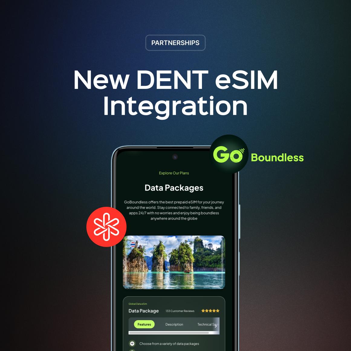 We are thrilled to welcome <a href="/Liquify_ltd/">Liquify</a> Go Boundless, the newest eSIM data shop powered by #DENT!
Go Boundless provides connectivity for privacy-conscious and crypto users while ensuring DENT #eSIM seamless experience in over 120 countries. goboundlessnow.com #5G #ROAMING