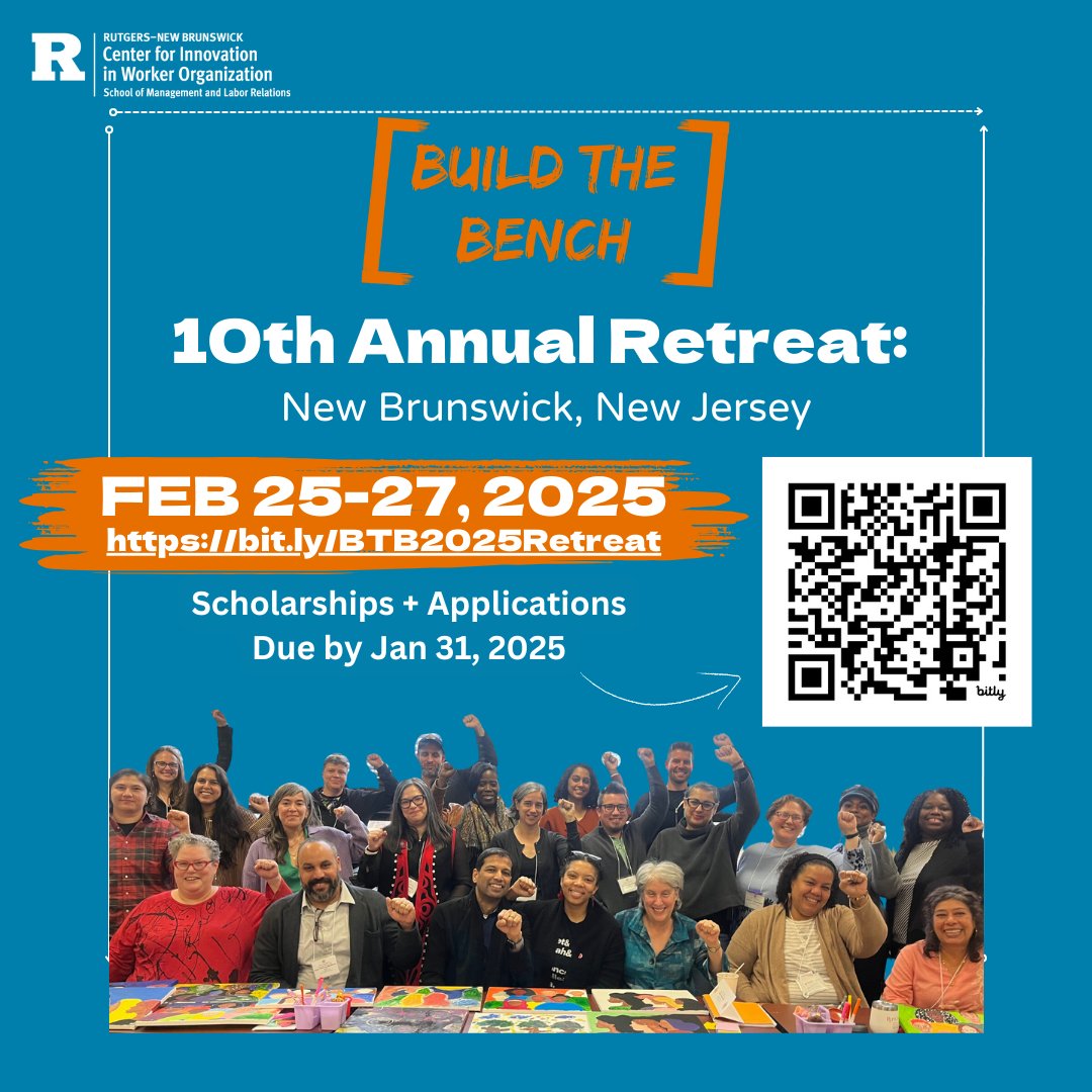 DEADLINE EXTENDED!⏳ Apply to join CIWO's Build the Bench Retreat in New Brunswick, NJ - February 25-27, 2025! ➡️ bit.ly/BTB2025Retreat