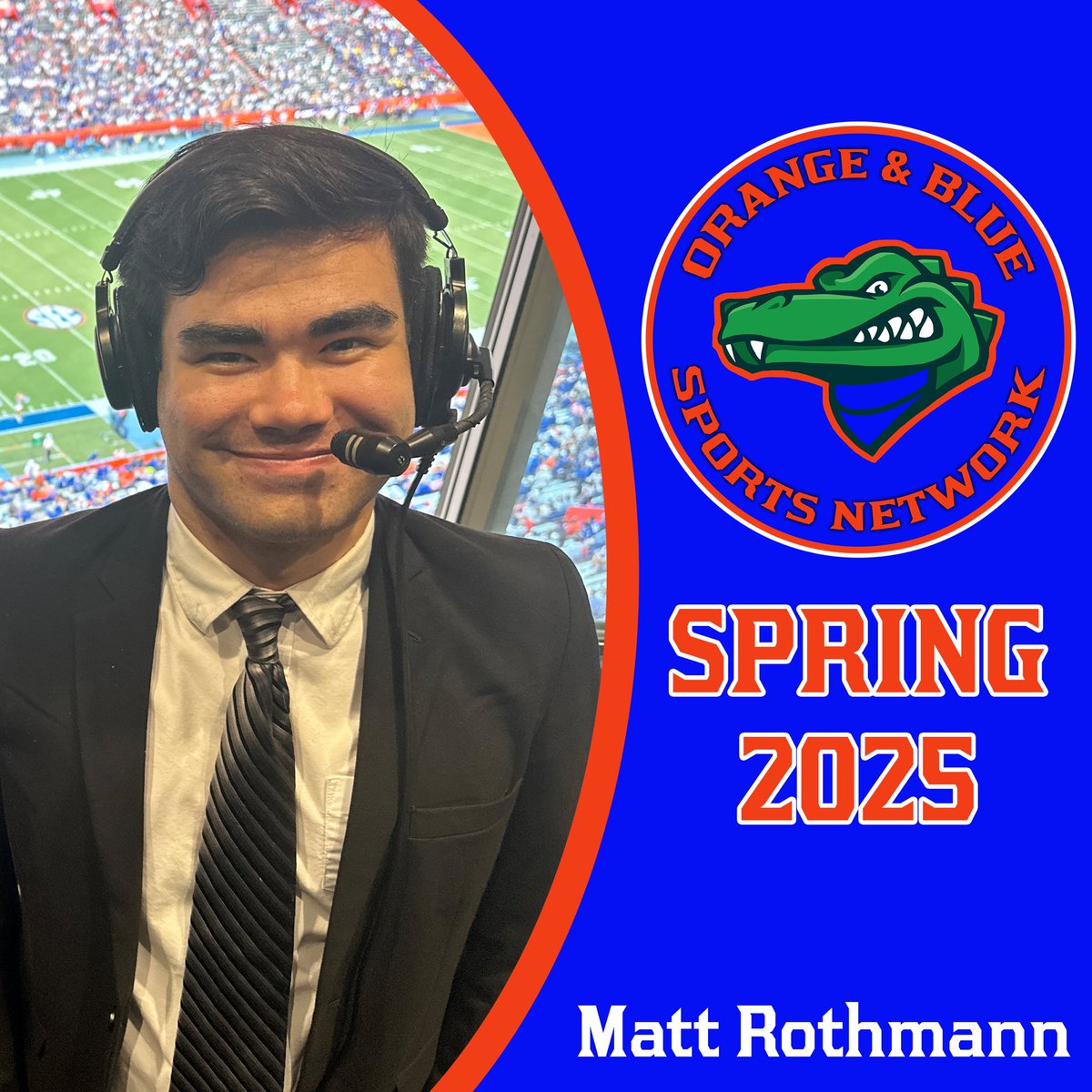 OBSNGators's tweet photo. Introducing our Spring 2025 cast of student broadcasters!

🎙️Ethan Eibe (@ethaneibe)
🎙️Hugh Green (@HGreen_15)
🎙️Matt Rothmann (@MattRothmann)
🎙️Nate Bilgoray (@BilgorayNate) https://t.co/PV58eKXj2d