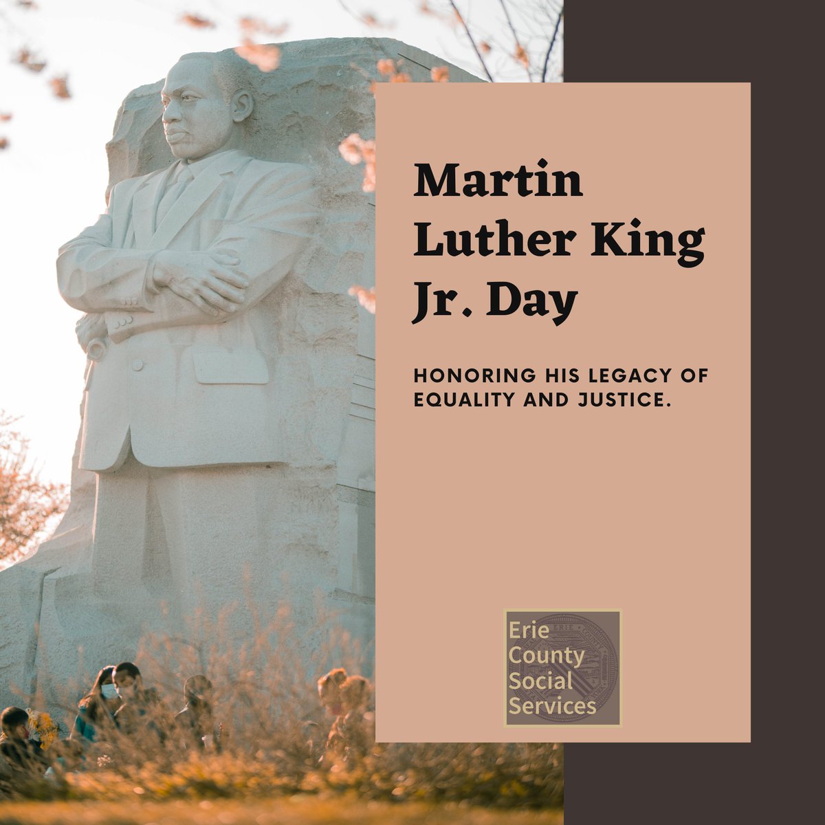 Our ECDSS offices will be closed today, 1/20/2025. We will reopen tomorrow, Tuesday 1/21/2025 for our normal business hours.