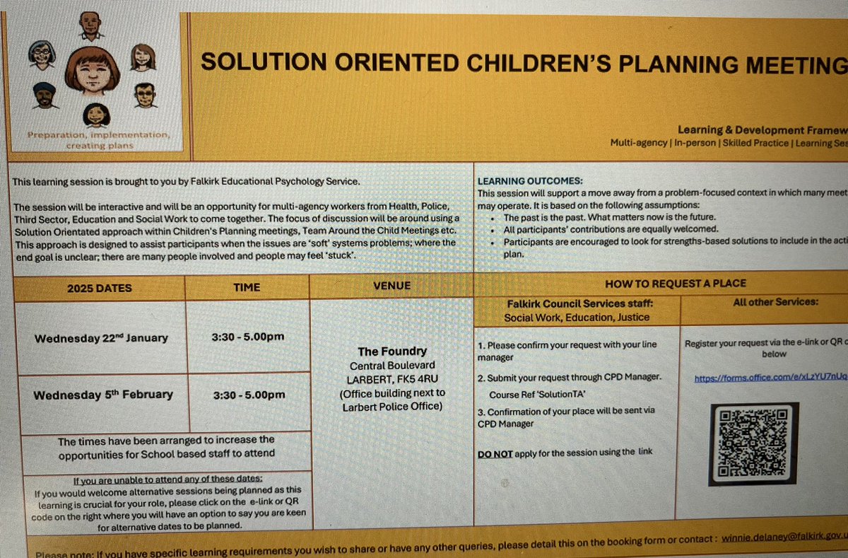Lisa Boa (@boa_lisa) on Twitter photo There are still places available on solution oriented children’s planning meetings if any of our FC EY colleagues are interested <a href="/FCEYteam/">FCEYcentralteam</a> There are still places available on solution oriented children’s planning meetings if any of our FC EY colleagues are interested <a href="/FCEYteam/">FCEYcentralteam</a>