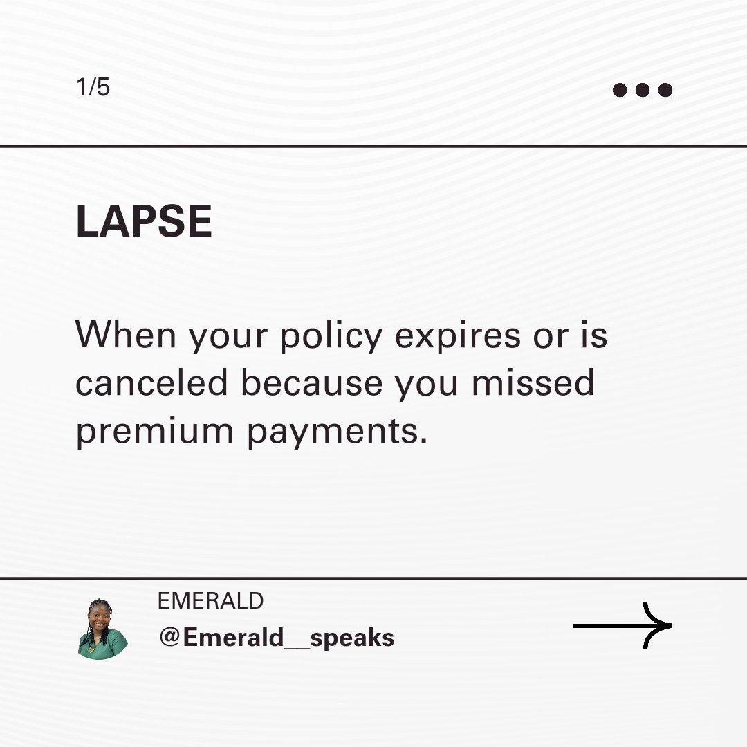 EmeraldSpeaks1's tweet image. Series 7: Getting familiar with the insurance jargon.

Get to know the vocabulary used in the insurance industry.

E__S

#insurancetalks 
#insurance 
#insuranceknowledge 
#financetips 
#finance
#emeraldspeaks
#education 
#awareness