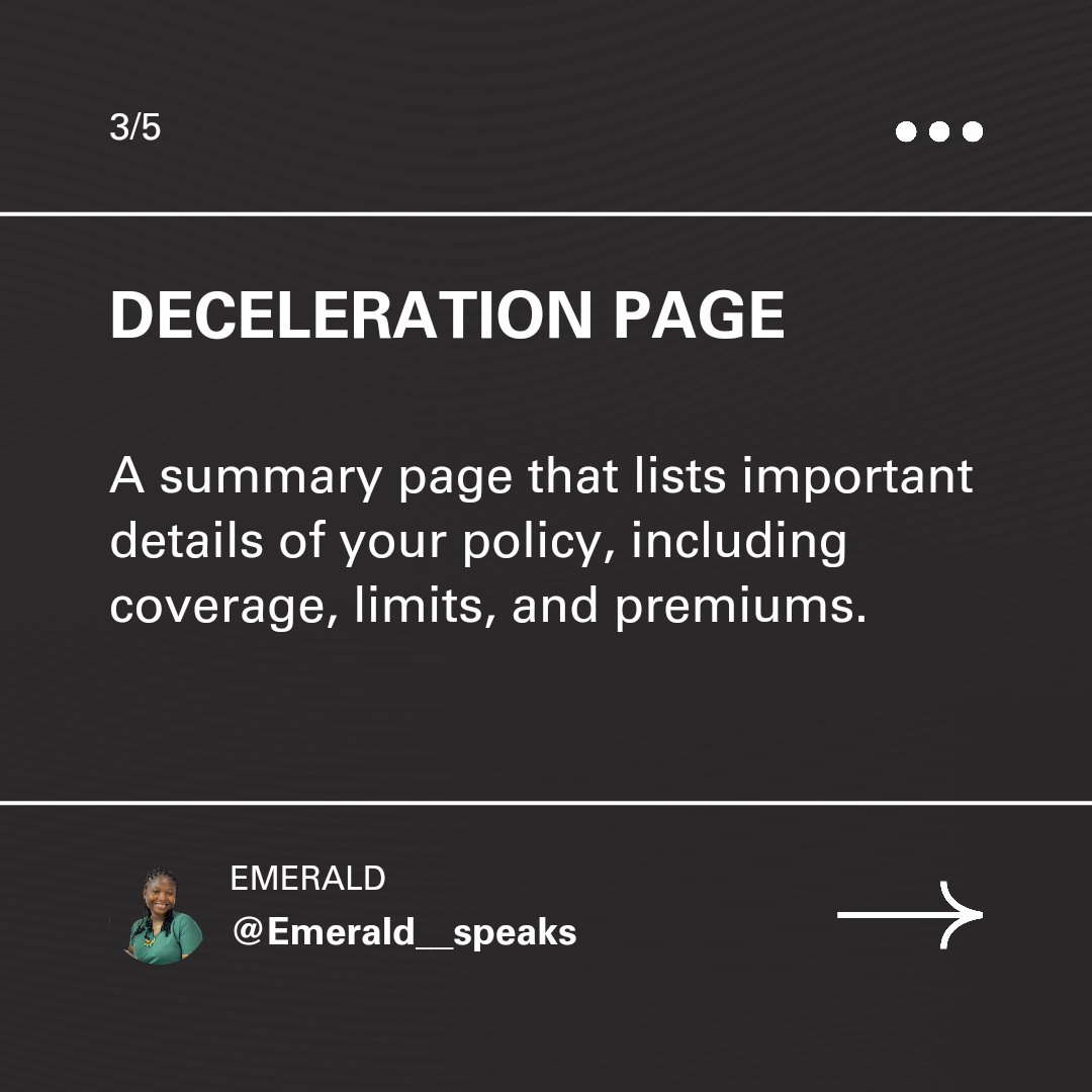 EmeraldSpeaks1's tweet image. Series 7: Getting familiar with the insurance jargon.

Get to know the vocabulary used in the insurance industry.

E__S

#insurancetalks 
#insurance 
#insuranceknowledge 
#financetips 
#finance
#emeraldspeaks
#education 
#awareness