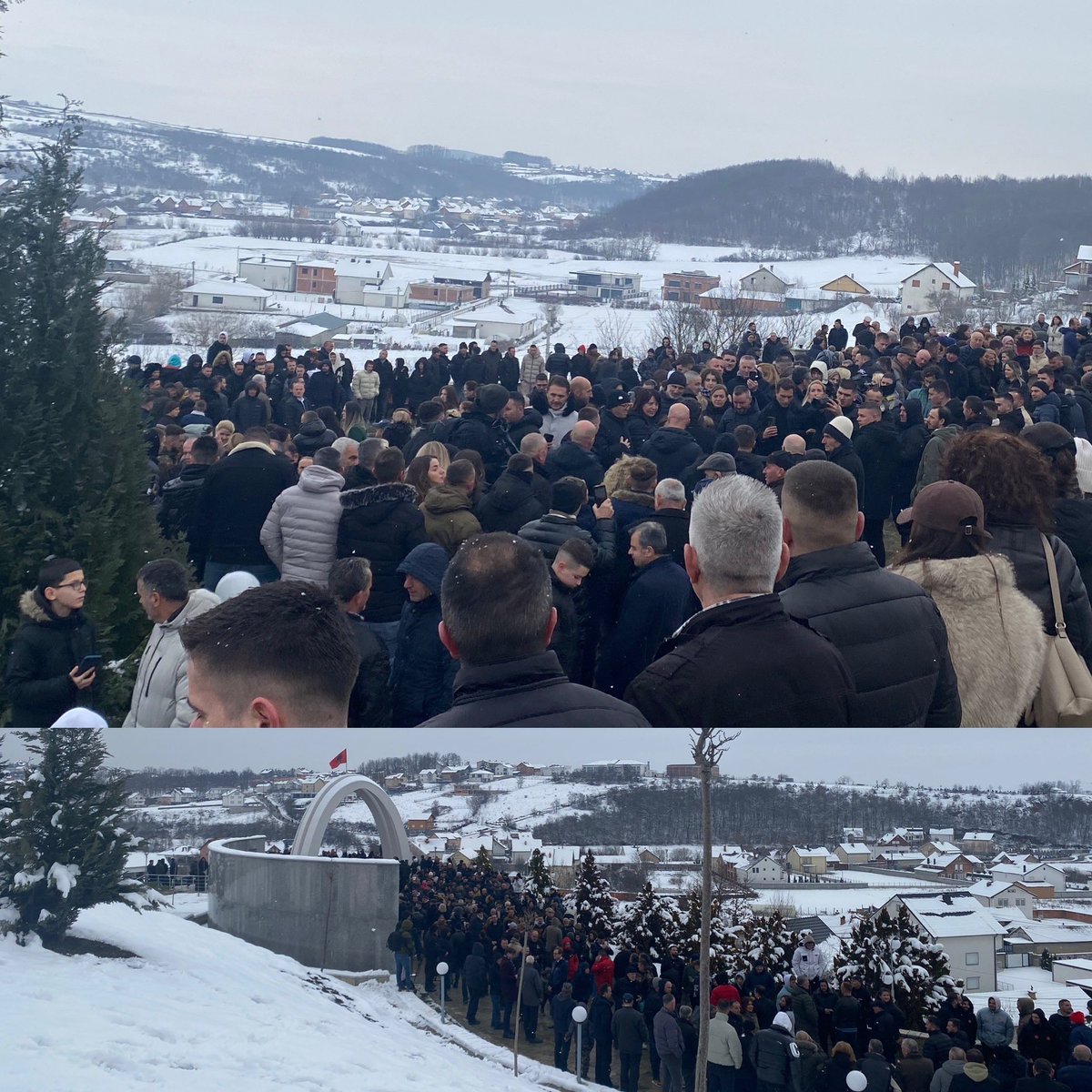 AmbSwedenKosovo's tweet photo. Paid my respect to the martyrs of Reçak today. Remember vividly watching my former UN Chief Ambassador William Walker  on CNN that particular day it all happened. https://t.co/xlg0bdfOGd