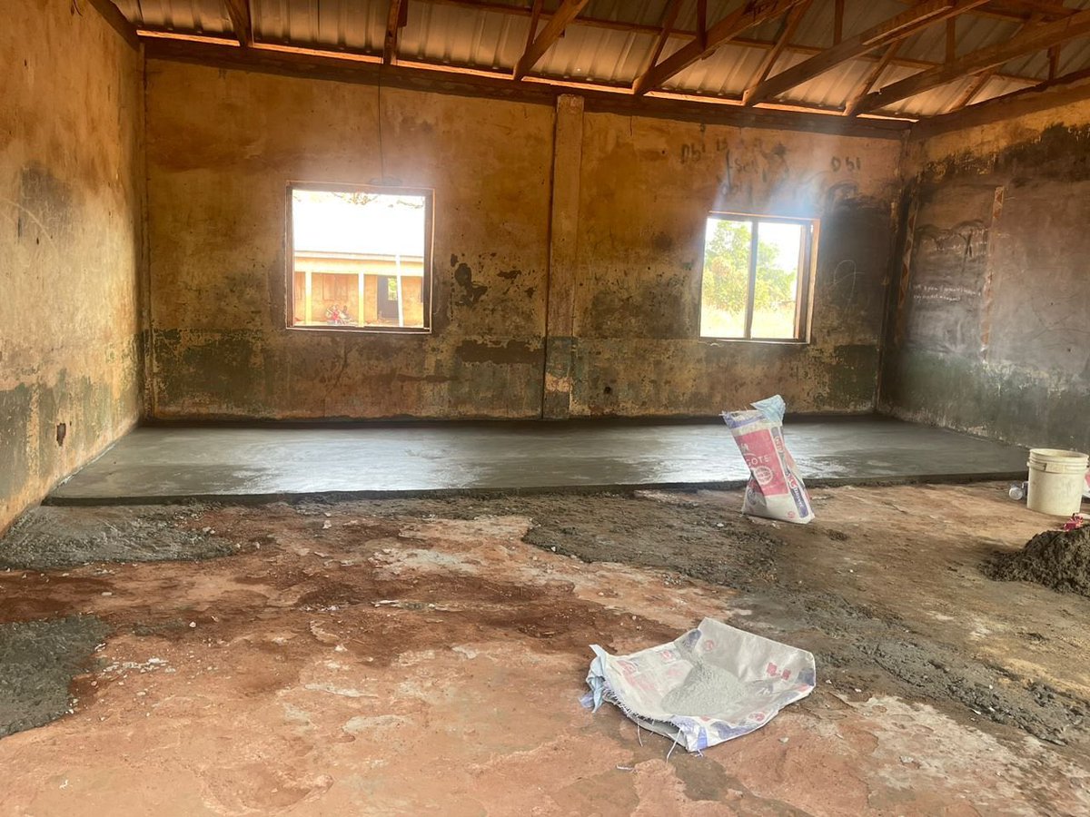 WE NEED MORE SUPPORT!

Today, we starting casting concrete floors and entrance construction in the school building with 5 classrooms. The cost for it's labour (3 masons and 3 labourers) is N170,000. 

We also paid N20,000 for Mason and Labourer for block works in the other school