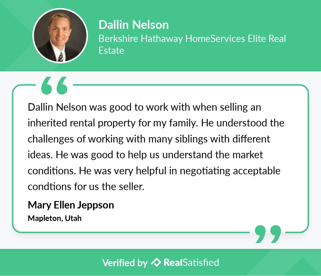 I’m grateful for great clients! realsatisfied.com/Dallin-Nelson via <a href="/realsatisfied/">RealSatisfied</a>