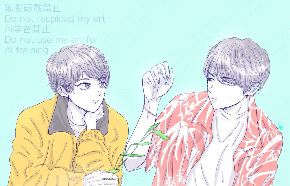 yumiyae8's tweet image. #btsfanart #btsFA #YOONGI #SUGA #JUNGKOOK #yoonkook
🐰💕🌾🐱💦