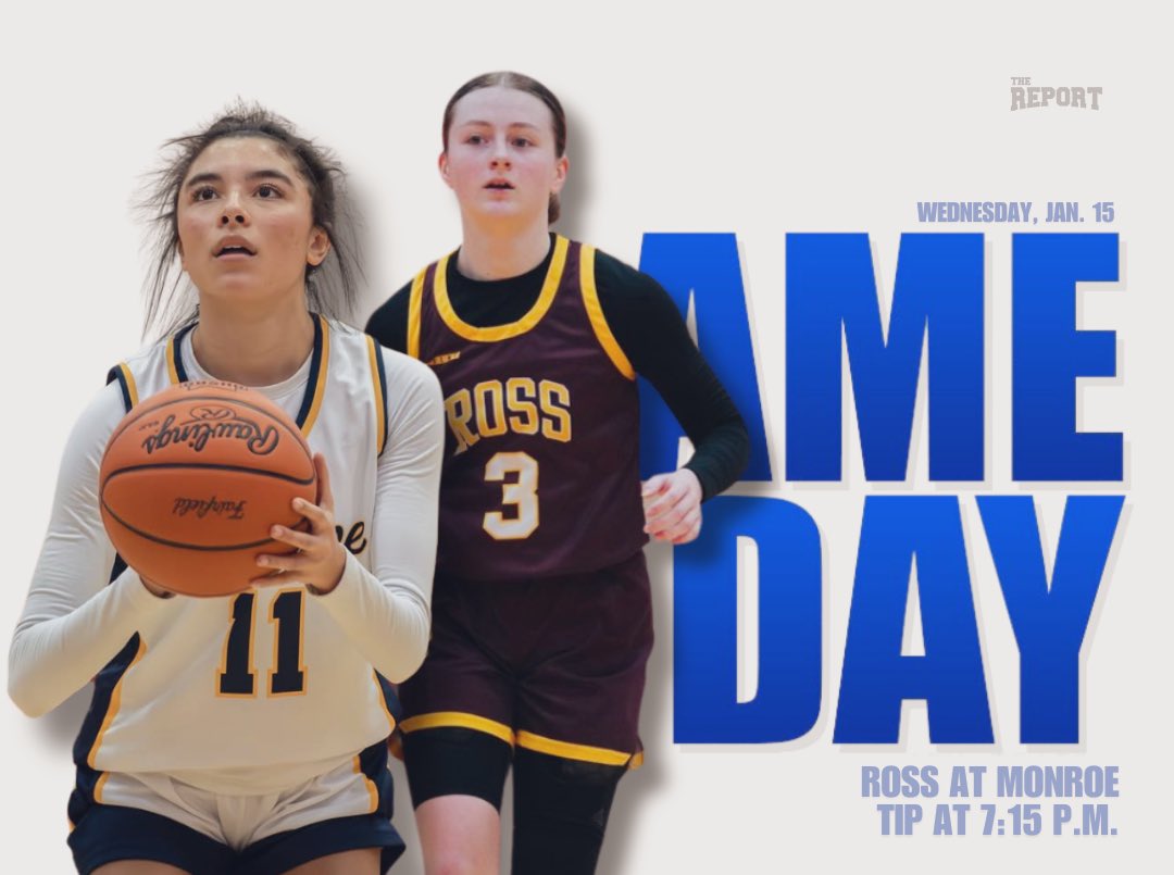 TheReportOhio's tweet photo. 🚨 Get up! It’s GAME DAY! Monroe (5-8, 2-3) hosts Ross (10-4, 3-1) in a @SWBLSPORTS girls basketball bout | Photos, updates, game recap and MORE! @lanielipps03 @MikaylaTolbert https://t.co/FaTMLqsI5S