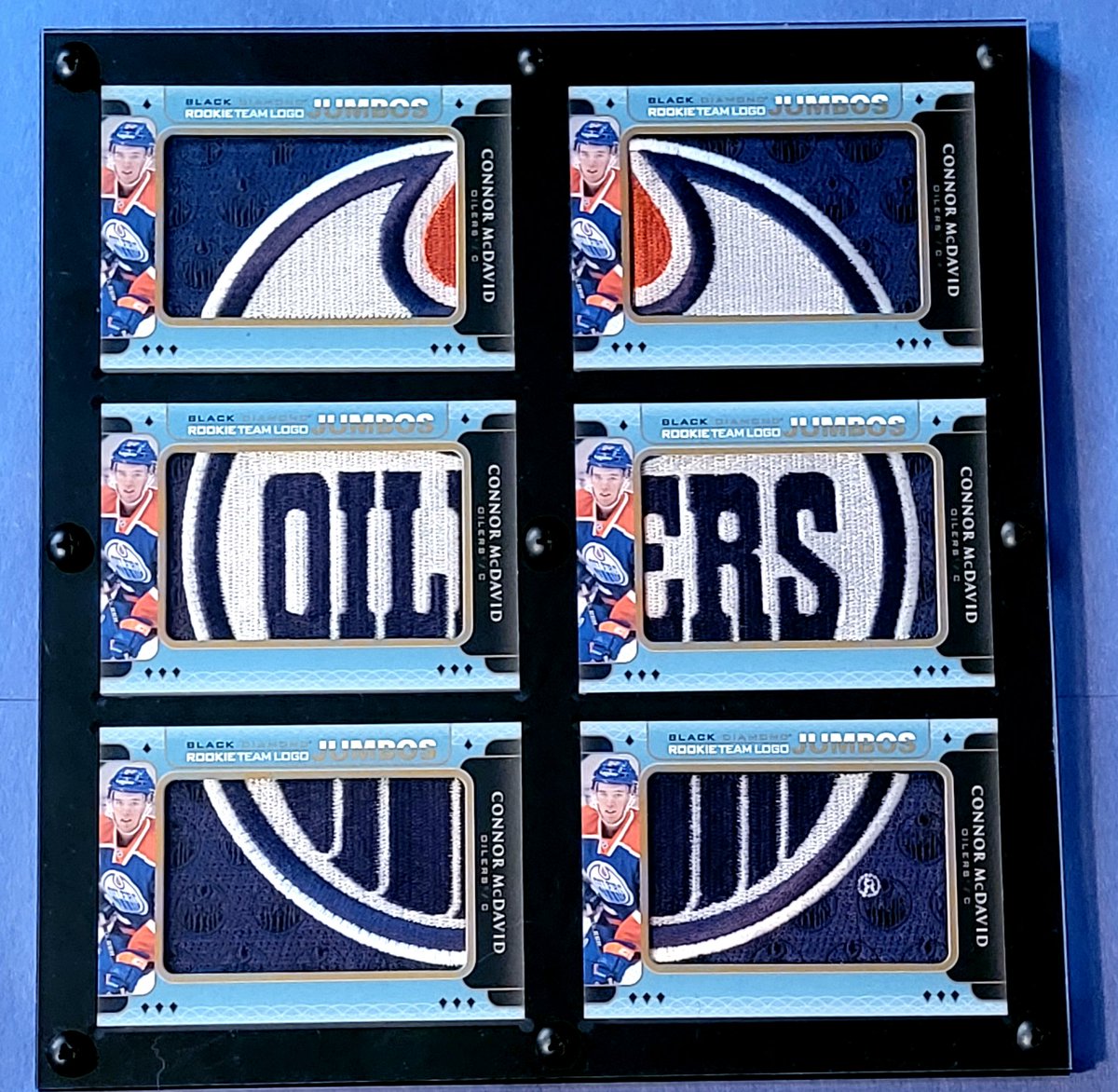 2015-16 Black Diamond Jumbo Rookie Oilers Logo Connor Mcdavid. 

4k. Will ship 🇺🇸 and 🇨🇦 

Dm me. Let's make a deal.