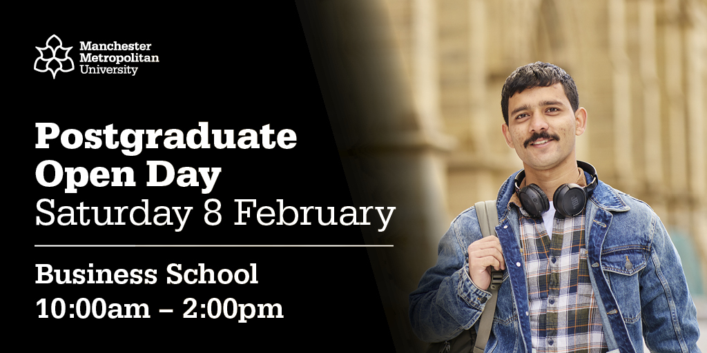 Save the date 📅 Come along to our Postgraduate Open Day on Saturday 8 February, 10:00am - 2:00pm.

Book your place: ow.ly/n6xa50UGL5M 

See you there 😊