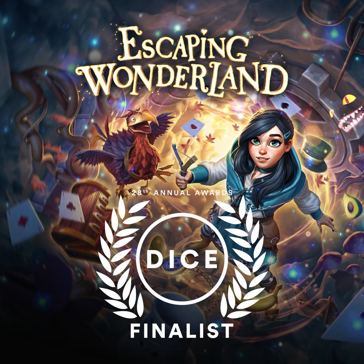 beyondframesent's tweet photo. We're a finalist in the 'Immersive Reality Game of the Year' category with @CortopiaStudios Escaping Wonderland! 

https://t.co/jqE0CZ8RNb https://t.co/qRuSxyxHgD