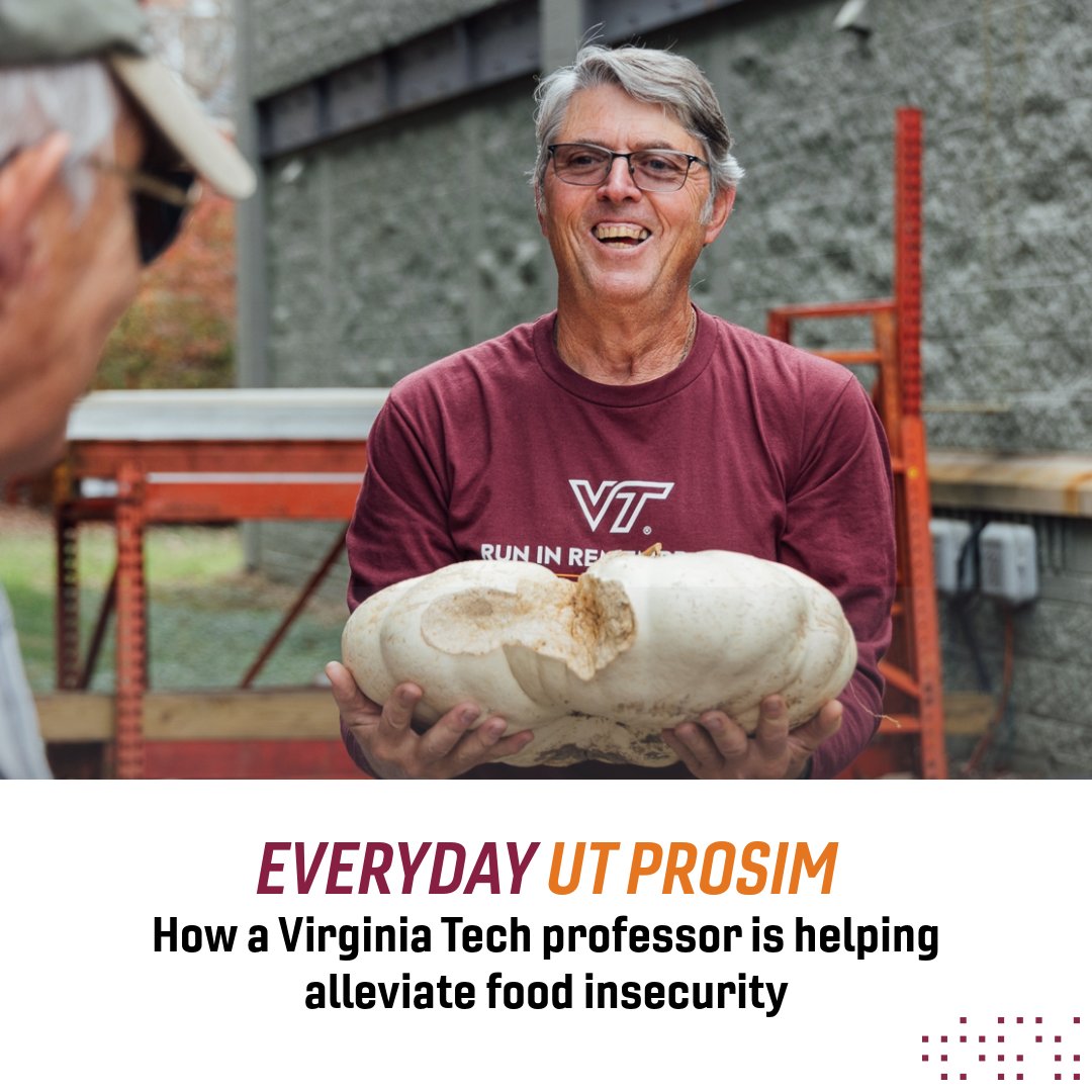 As a co-founder of the Glean Team, professor John Galbraith and his fellow volunteers donate about 150,000 pounds of fresh fruits and vegetables annually to help patrons of local food banks, including The Market of Virginia Tech.