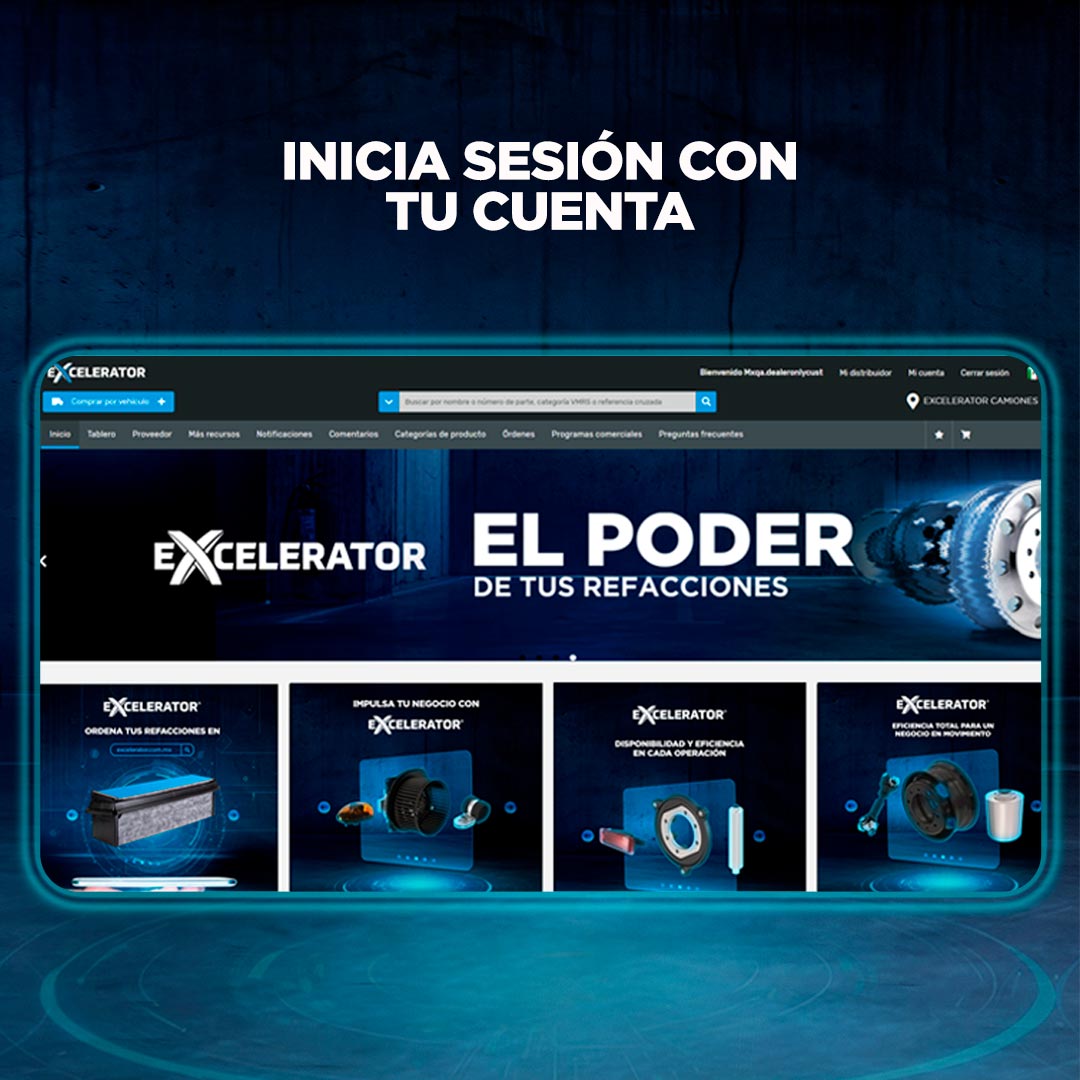 FreightlinerMex's tweet image. Porque con #Excelerator consigo las #Refacciones que mi flota necesita para mantenerse en movimiento.

💻 excelerator.com.mx