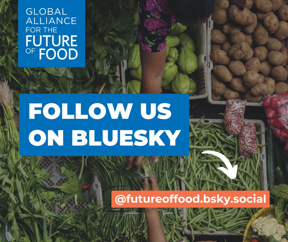📣 We’re officially on Bluesky!

Join us as we share insights and spark conversations about building sustainable, equitable, and resilient #FoodSystems.

Follow along: bsky.app/profile/future…
