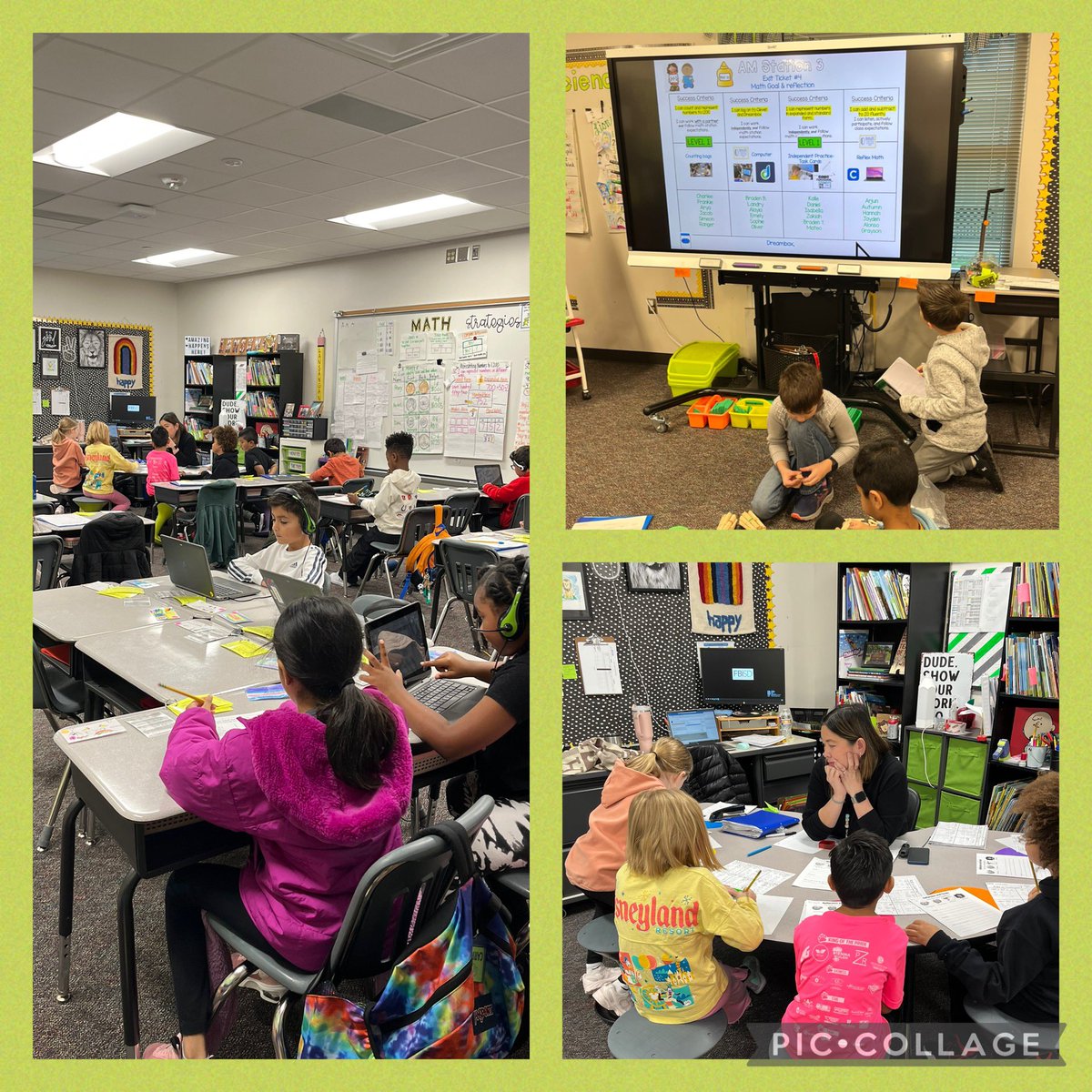DLE_Lions's tweet photo. Math magic in action! Small group instruction, focused rotations with clear success criteria, and goal reflections—every detail adding up to big wins for our students! 🔢✨ #dle #greatestplacetobe https://t.co/P8JAtK4xy3