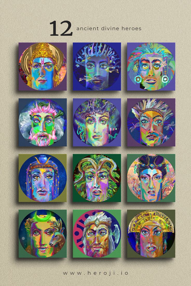 Heroji_io's tweet photo. Meet the 12 divine heroes from Heroji. Ancient, powerful, and inspiring. Which hero aligns with your journey?✨💫

#creativity #popart #wallart #artandidentity #findyourhero https://t.co/EsWXsfsPke